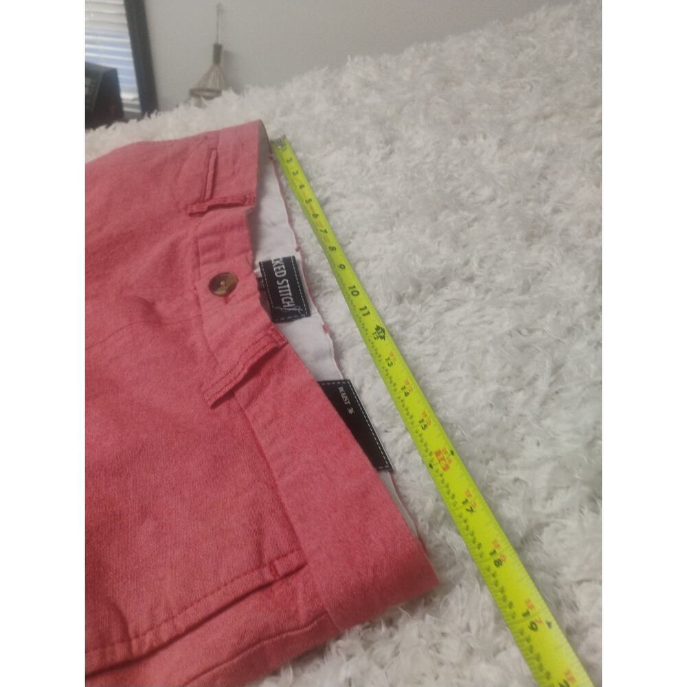 Nwt Wicked Stitch Men’s Flat Front Chino Golf Shorts 36 Nantucket Red Coral - Picture 8 of 12